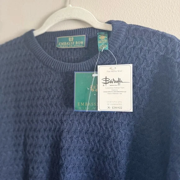 Vintage Embassy Row 100% merino wool New with tags size large - Picture 2 of 4